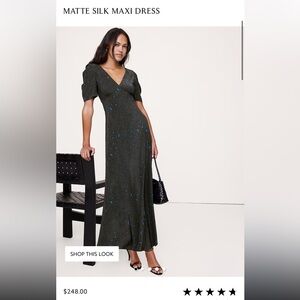 NWT Banana Republic Silk Maxi Dress